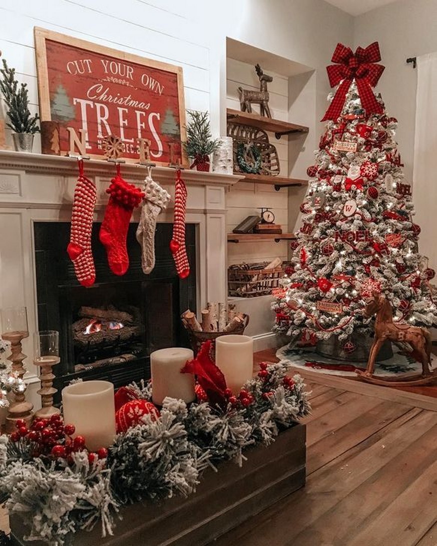 camino WINBST Stivaletti da riempire calze da appendere decorazione natalizia per Natale albero di Natale 